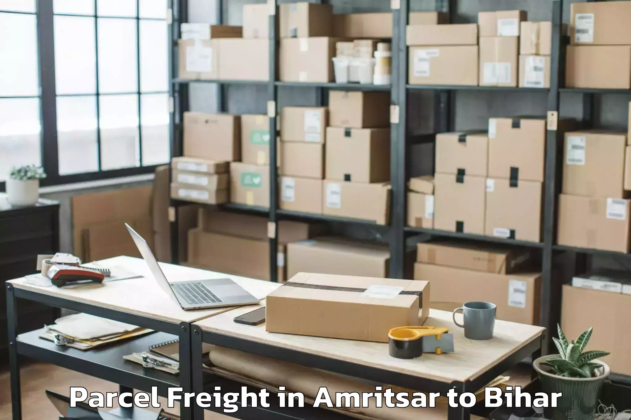 Leading Amritsar to Harsidhi Pakariya Parcel Freight Provider